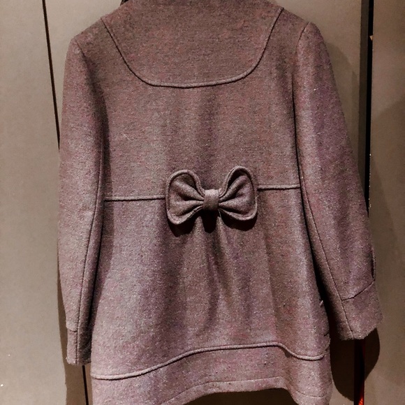 One Two Three Dark Grey Peacoat - Picture 3 of 6